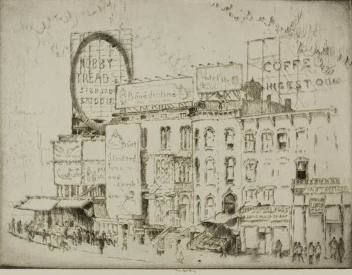 Chicago – Park Row von Bror Julius Olsson Nordfeldt als Kunstdruck, handgefertigt in Deutschland, erhältlich als Poster oder Leinwand.