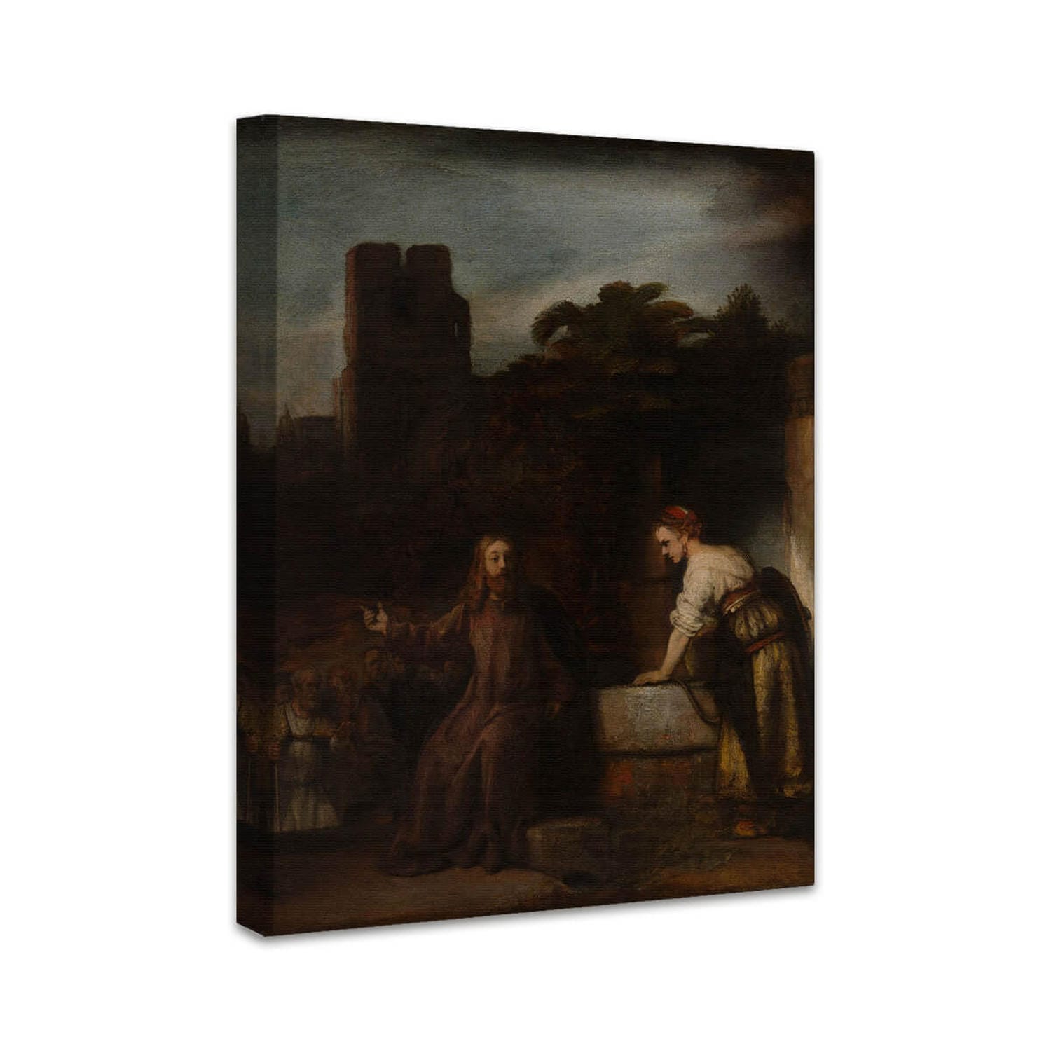 Christus und die Samariterin | Rembrandt van Rijn