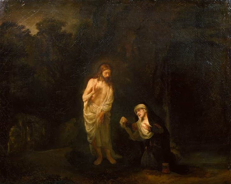 Kunstdruck Christus erscheint Maria Magdalena Noli me tangere von Rembrandt van Rijn