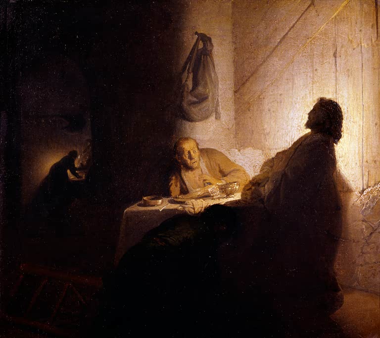 Kunstdruck „Christus in Emmaus“ von Rembrandt van Rijn