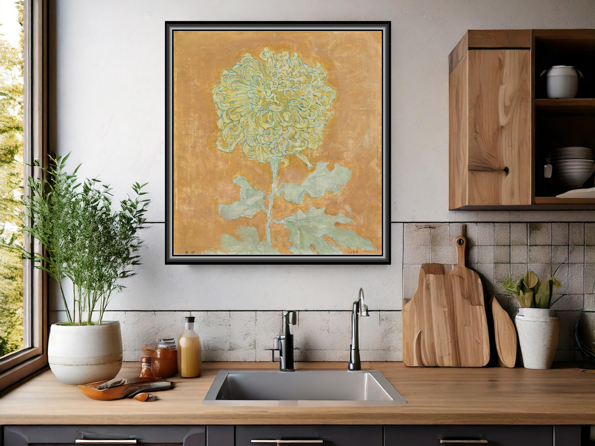 Chrysantheme| Piet Mondrian