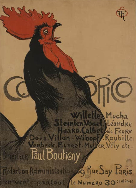 Kunstdruck Cocorico von Paul Boutigny