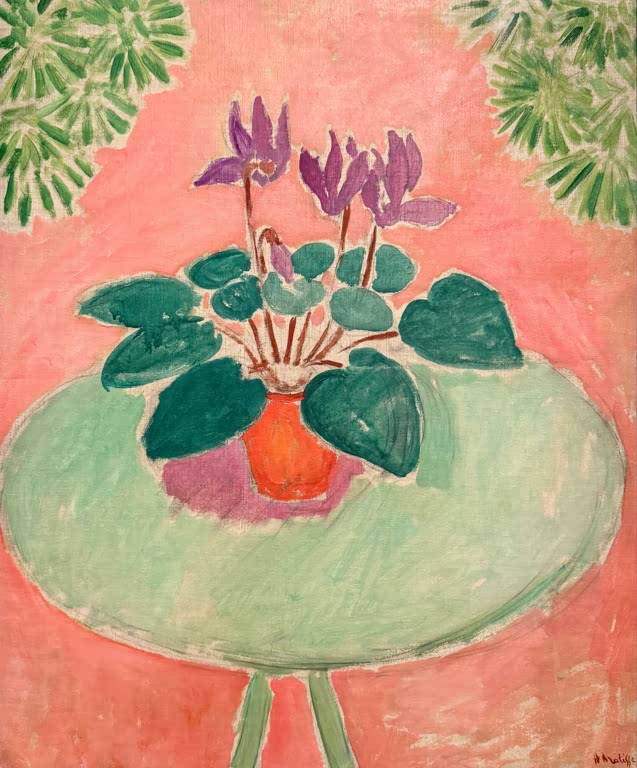 Kunstdruck des Gemäldes "Cyclamen" von Henri Matisse
