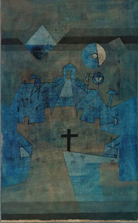 Kunstdruck „Dünenfriedhof“ von Paul Klee