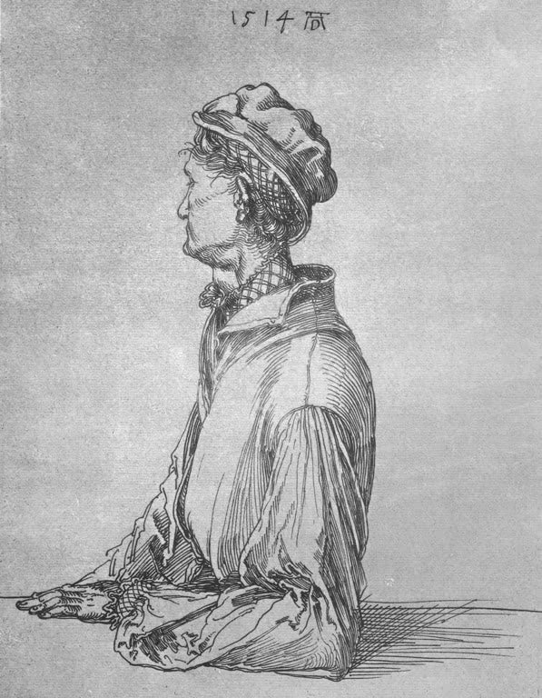 Kunstdruck „Dürers Bruder Endres“ von Albrecht Dürer als fein ausgearbeitetes Renaissance-Porträt