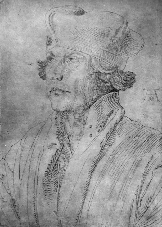 Kunstdruck „Dürers Bruder Endres“ von Albrecht Dürer als fein ausgearbeitetes Renaissance-Porträt
