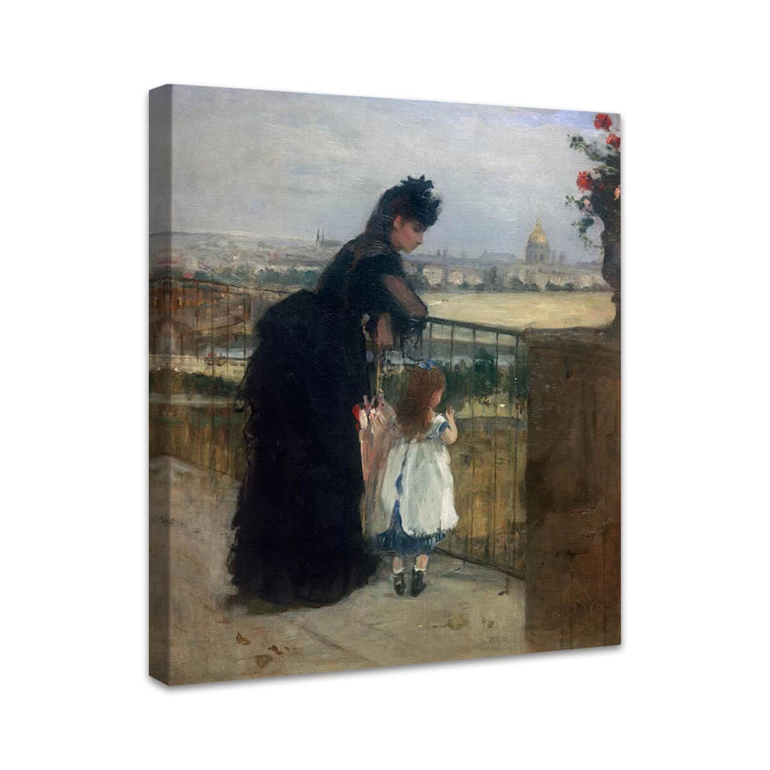 Dame und Kind auf der Morisot-Terrasse, Rue Franklin | Berthe Morisot