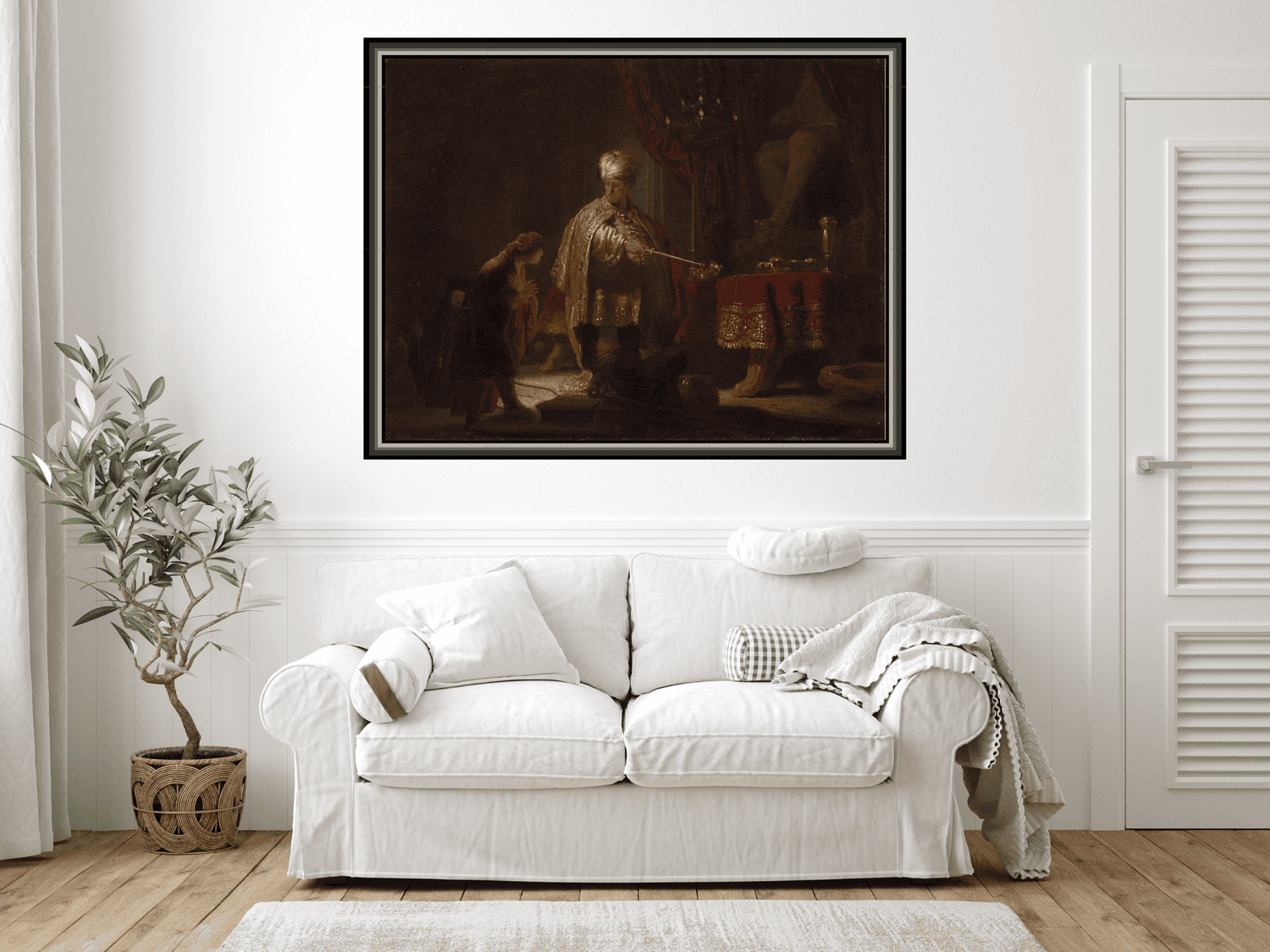 Daniel und Kyros vor dem Götzen Bel | Rembrandt van Rijn