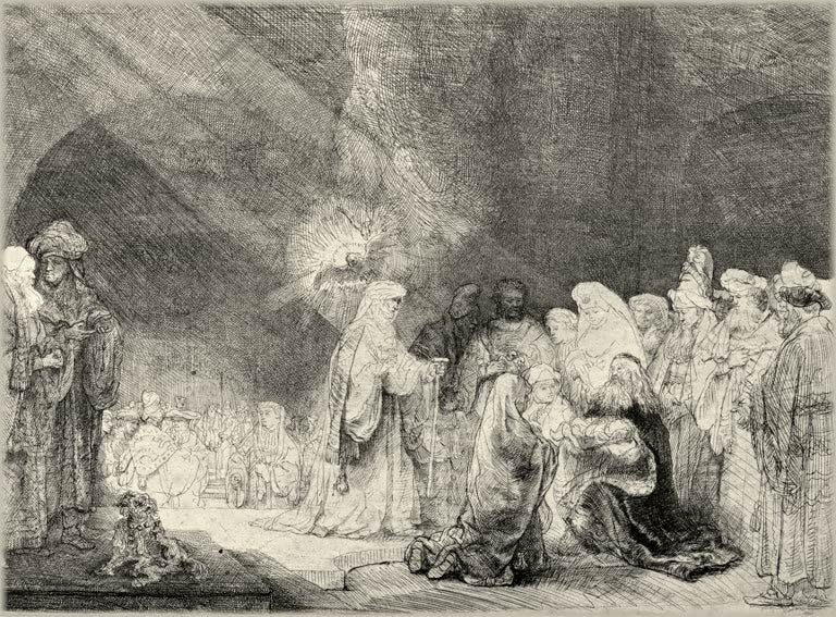 Kunstdruck Darstellung Christi im Tempel von Rembrandt van Rijn
