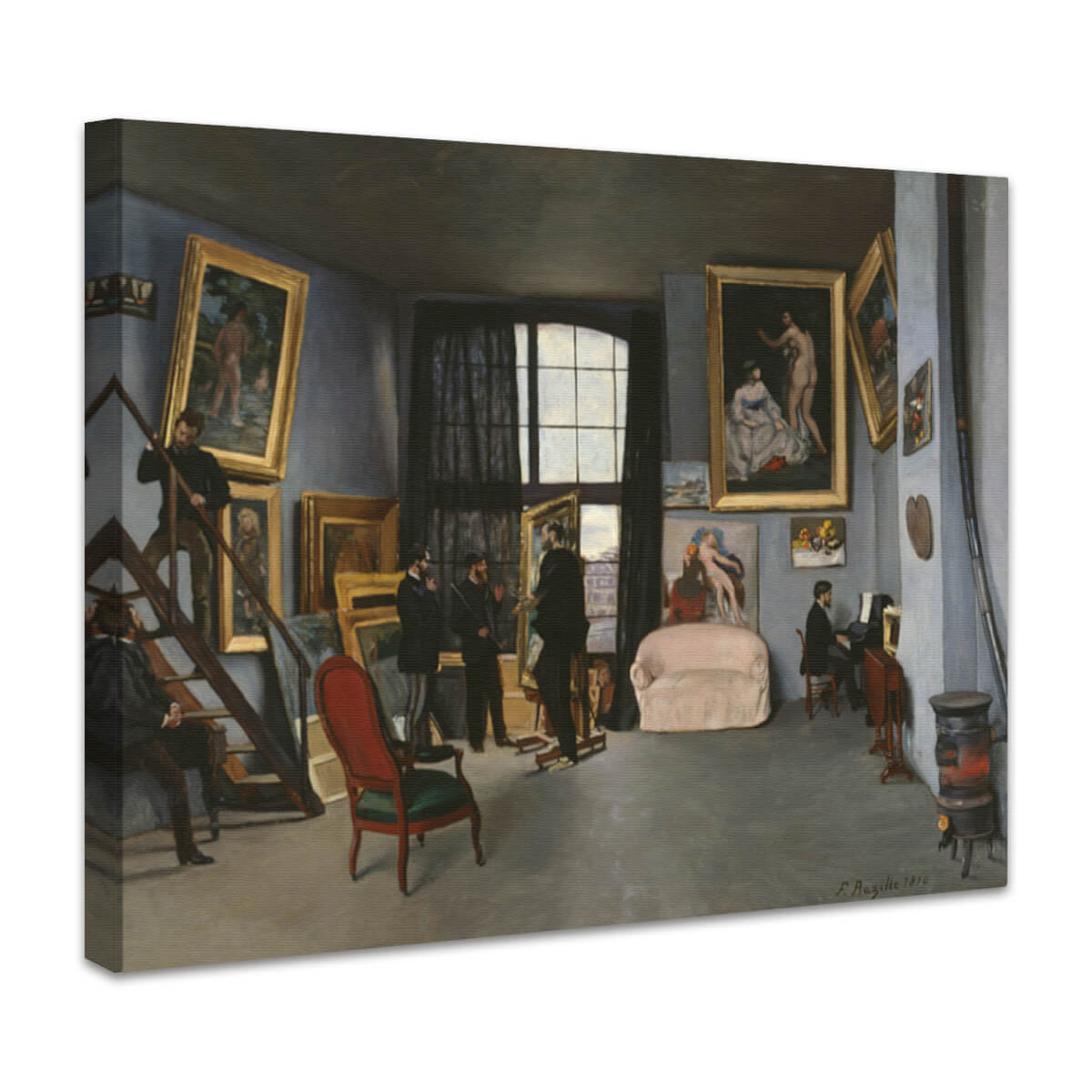 Das Atelier des Künstlers in der Rue de la Condamine | Frederic Bazille