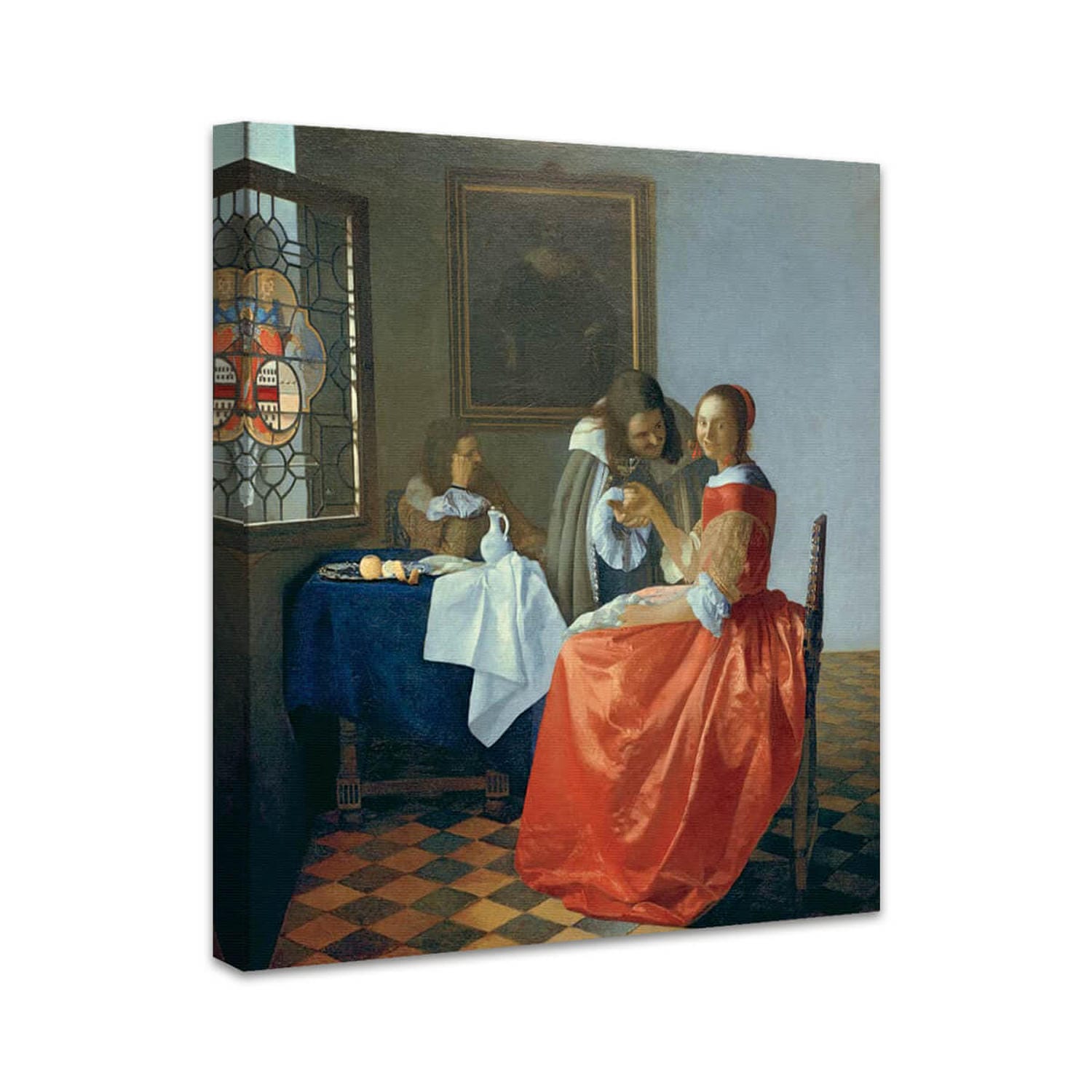 Das Mädchen mit dem Weinglas | Johannes Vermeer