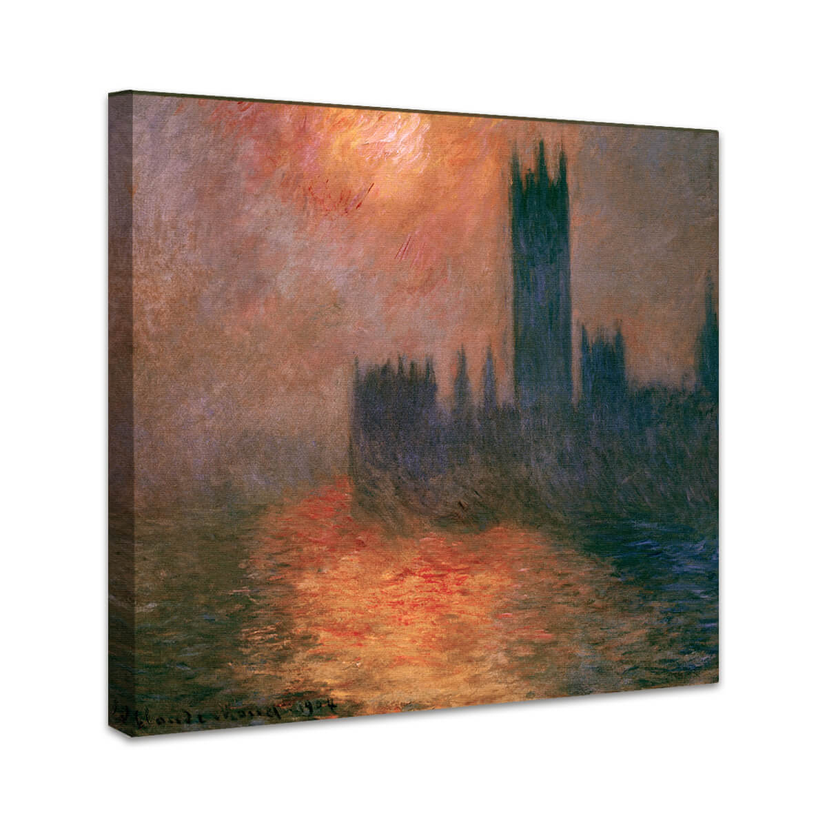 Das Parlament, Sonnenuntergang | Claude Monet