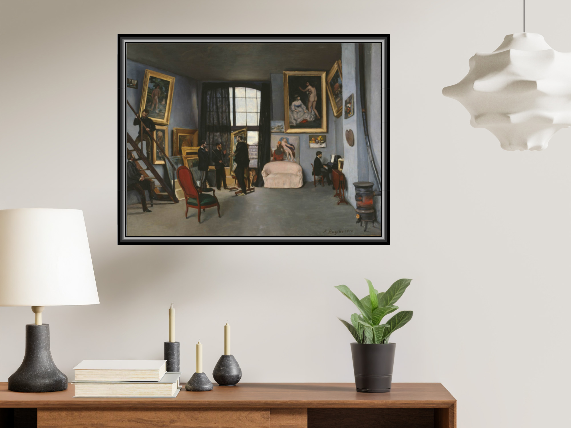 Das Atelier des Künstlers in der Rue de la Condamine | Frederic Bazille