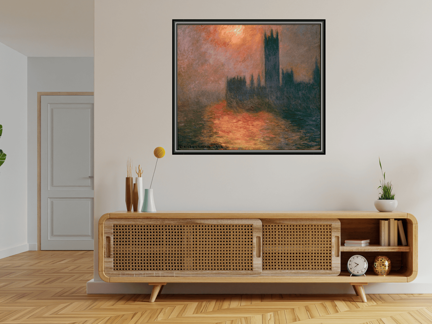 Das Parlament, Sonnenuntergang | Claude Monet