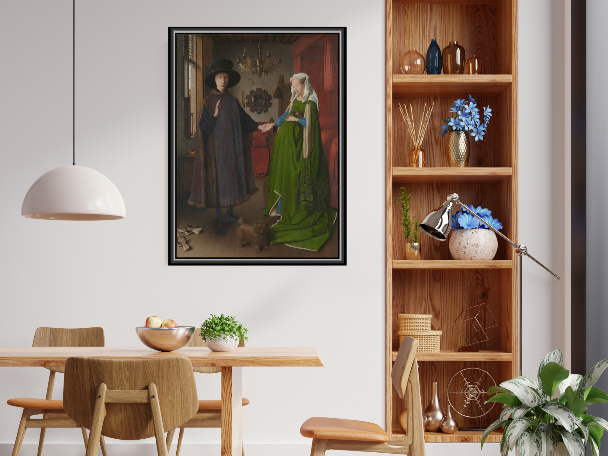 Das Porträt von Giovanni Arnolfini und seiner Frau (Die Arnolfini Ehe) | Jan van Eyck