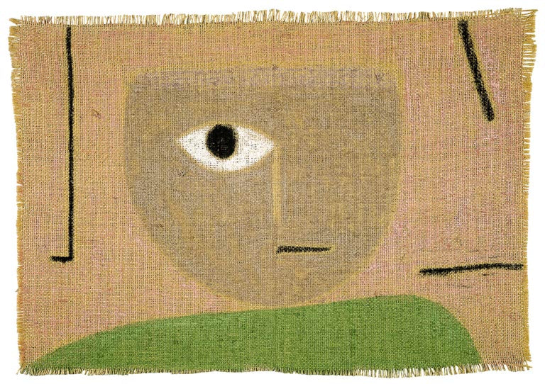 Kunstdruck „Das Auge“ von Paul Klee mit abstrahiertem Augenmotiv und charakteristischer Farbgestaltung