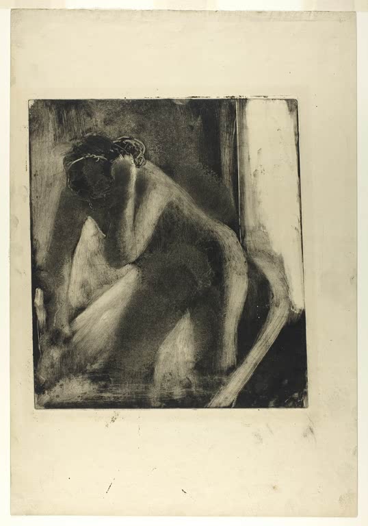 Kunstdruck von „Das Bad“ von Edgar Degas, handgefertigt in Deutschland als Leinwand oder Poster erhältlich
