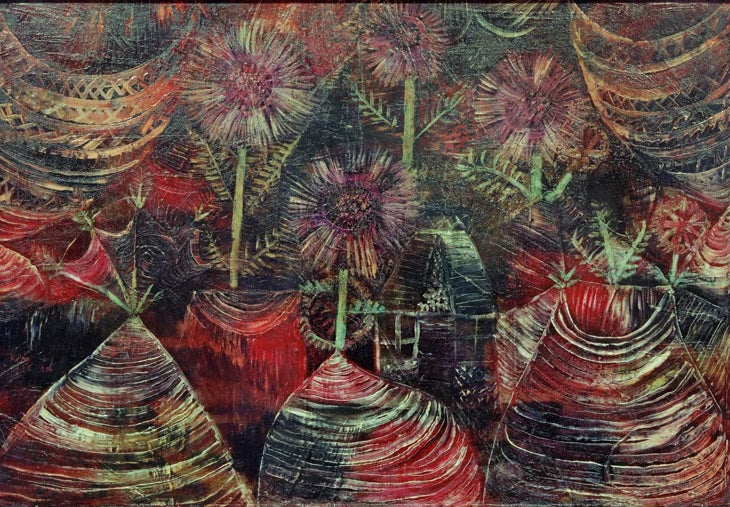 Kunstdruck „Das Fest der Astern“ von Paul Klee, handgefertigt in Deutschland