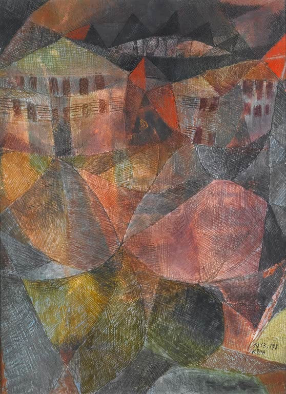 Kunstdruck „Das Hotel“ von Paul Klee

