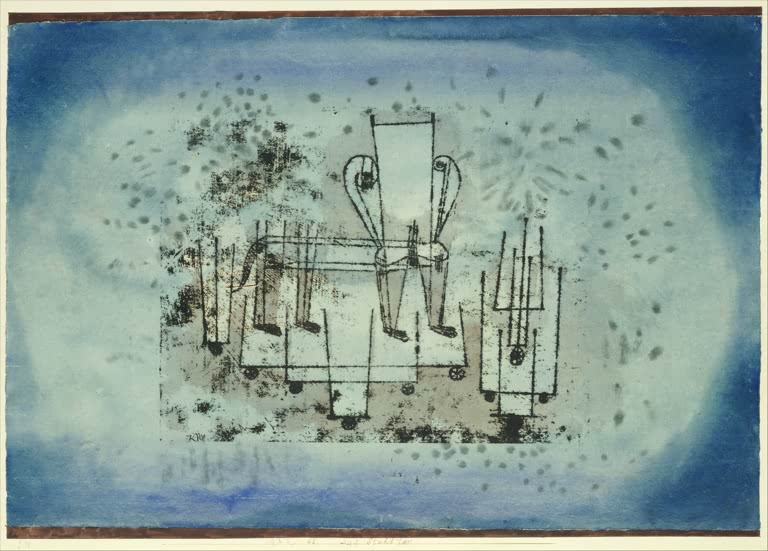 Kunstdruck „Das Stuhl-Tier“ von Paul Klee, handgefertigt in Deutschland