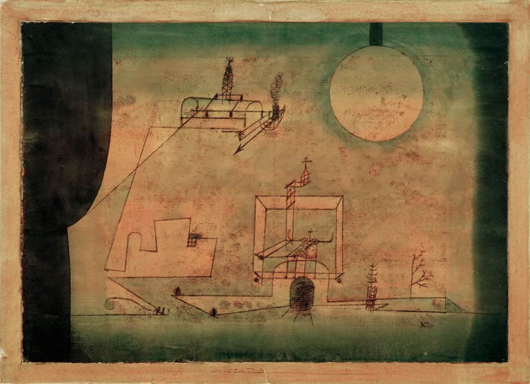 Kunstdruck „Das Tor zum Hades“ von Paul Klee, handgefertigt in Deutschland