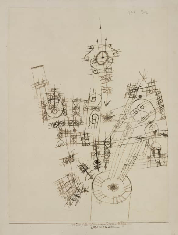 Kunstdruck „Das letzte Abenteuer des Ritters Errant“ von Paul Klee, handgefertigt in Deutschland