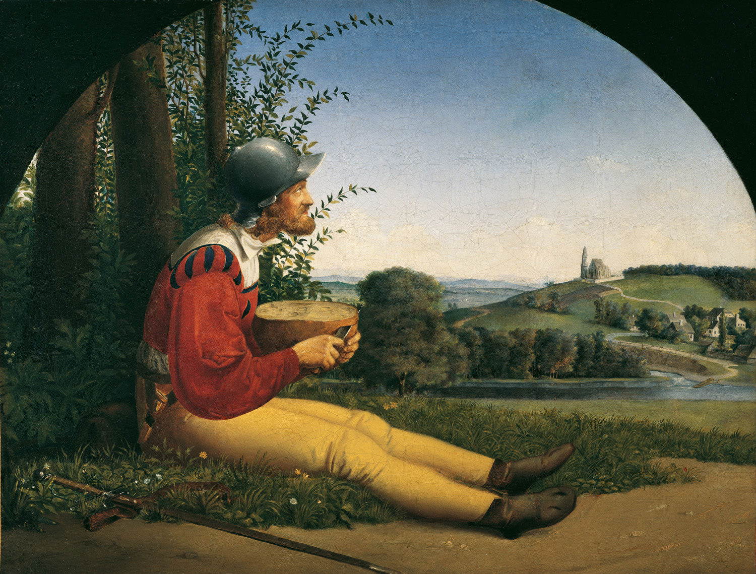 Der Brotschneider von Moritz von Schwind: Ein biedermeierliches Porträt eines Brotschneiders in einem ruhigen, ländlichen Arbeitsumfeld, das die Schlichtheit und Schönheit des Alltagslebens einfängt.