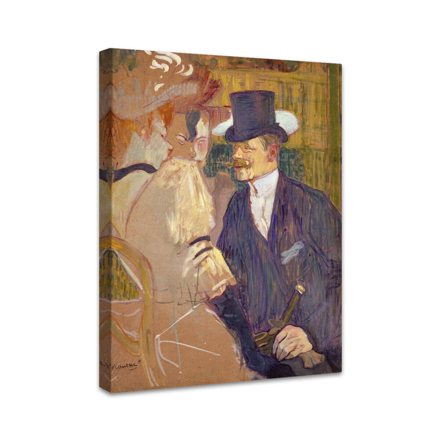 Der Engländer (William Tom Warrener, 1861–1934) im Moulin Rouge | Henri de Toulouse-Lautrec