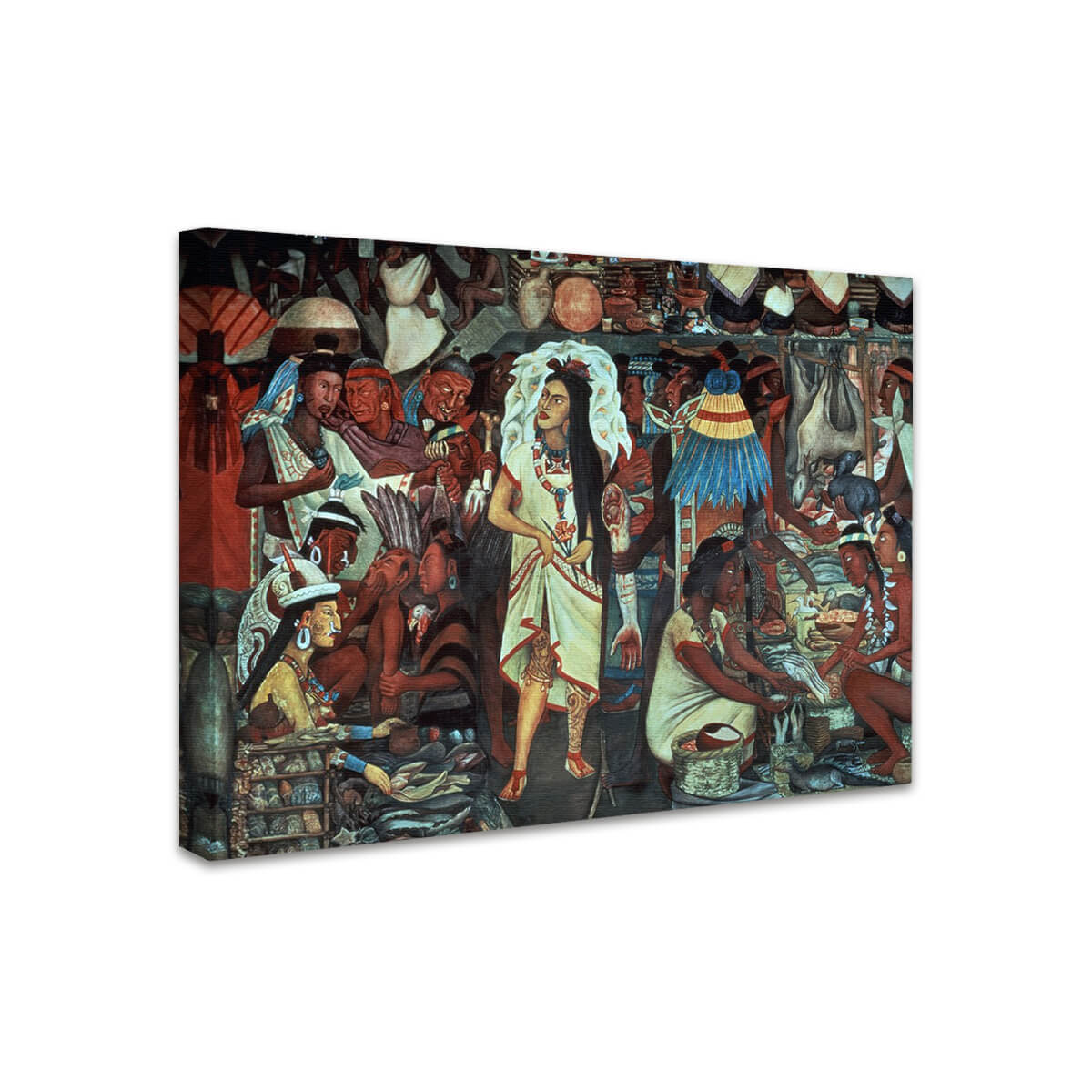 Der Markt von Tlatelolco | Diego Rivera