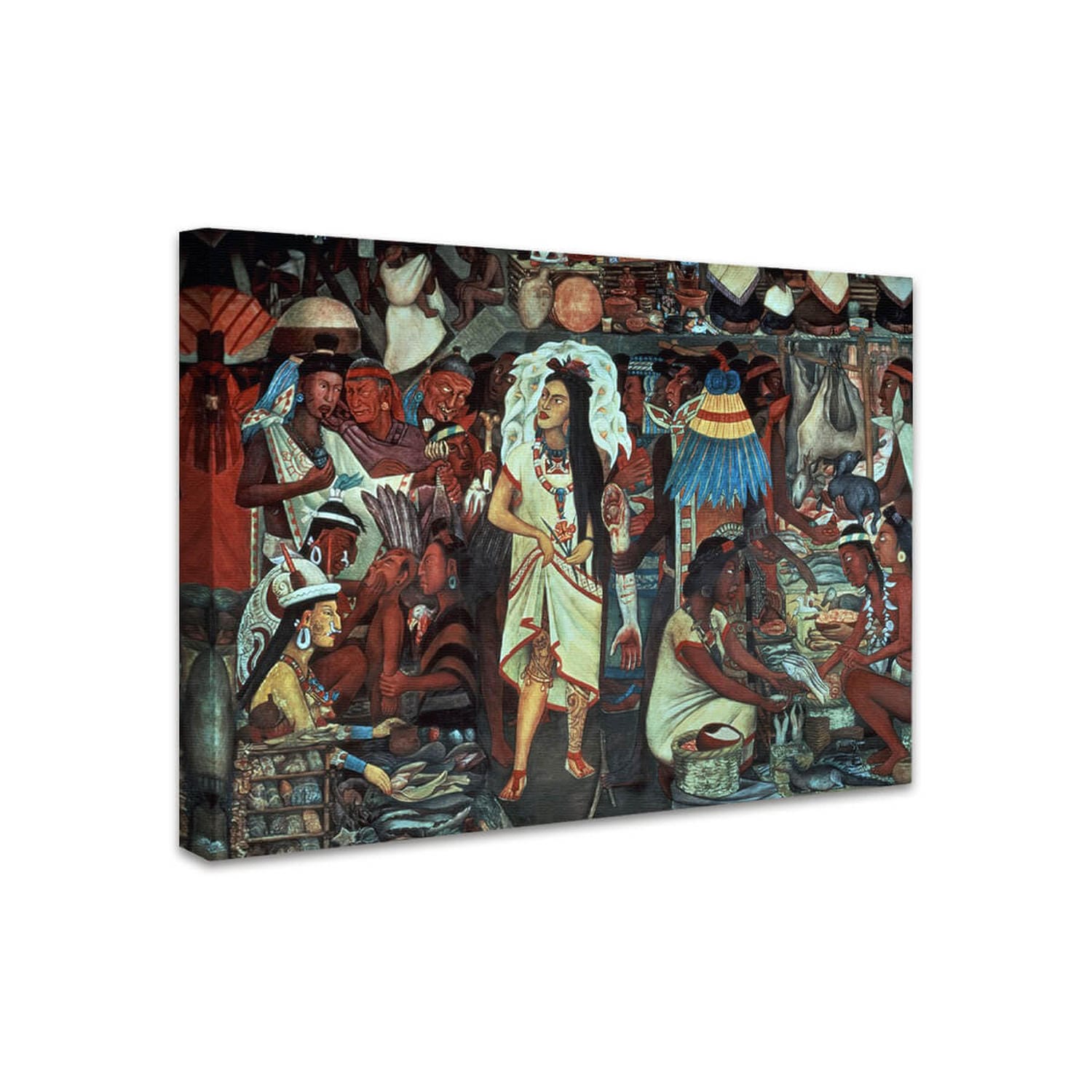 Der Markt von Tlatelolco | Diego Rivera