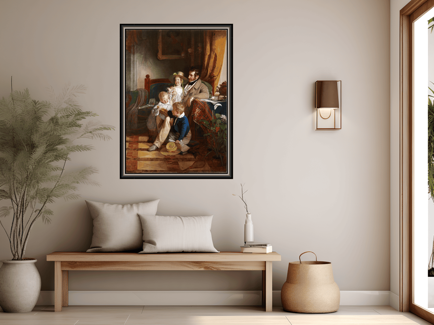 Der Textilfabrikant Rudolf von Arthaber (1795-1867) und seine Kinder Rudolf, Emilie und Gustav | Friedrich von Amerling