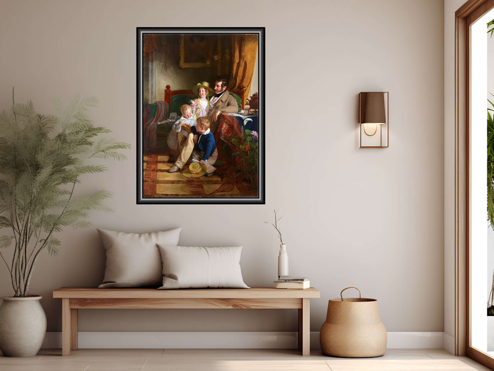 Der Textilfabrikant Rudolf von Arthaber (1795-1867) und seine Kinder Rudolf, Emilie und Gustav | Friedrich von Amerling