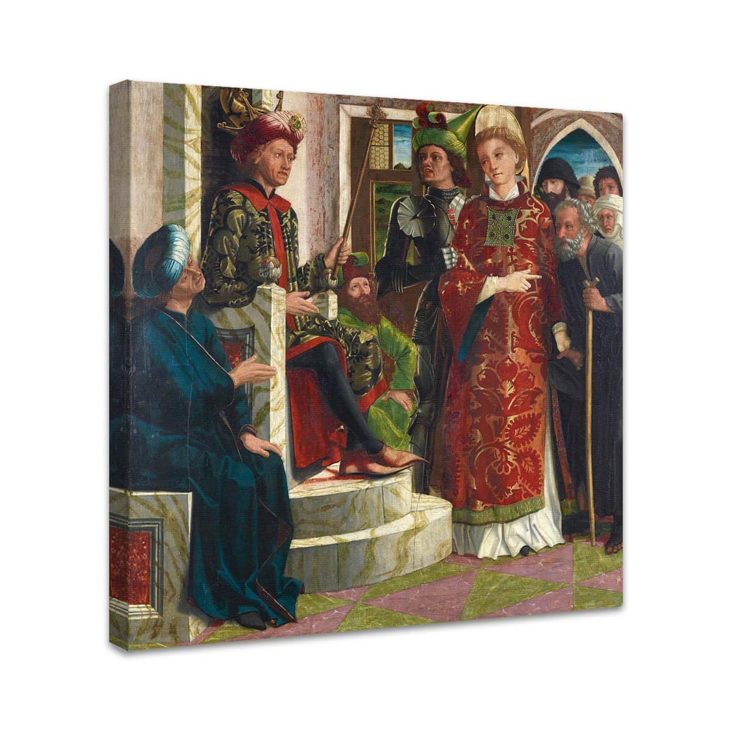 Der hl. Laurentius vor dem Kaiser | Michael Pacher