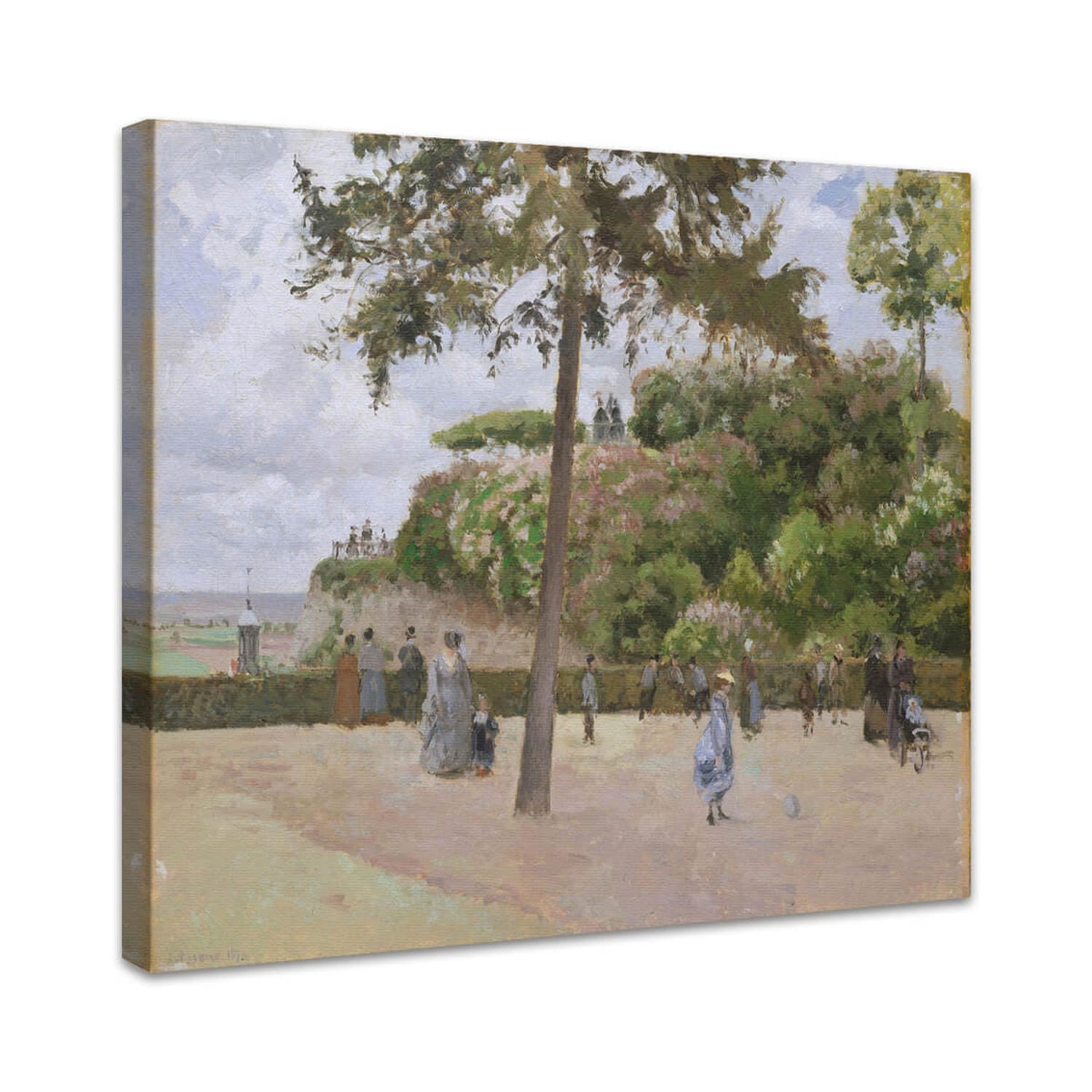 Der öffentliche Garten in Pontoise | Camille Pissarro
