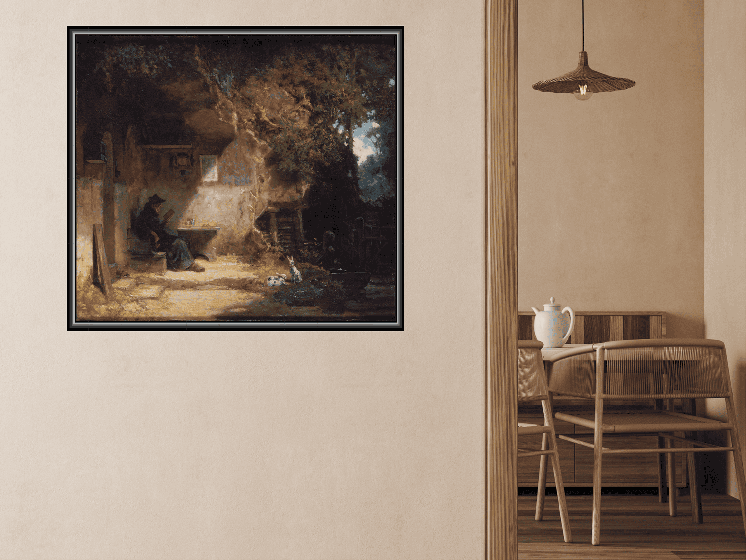 Der Einsiedler vor seiner Klause | Carl Spitzweg