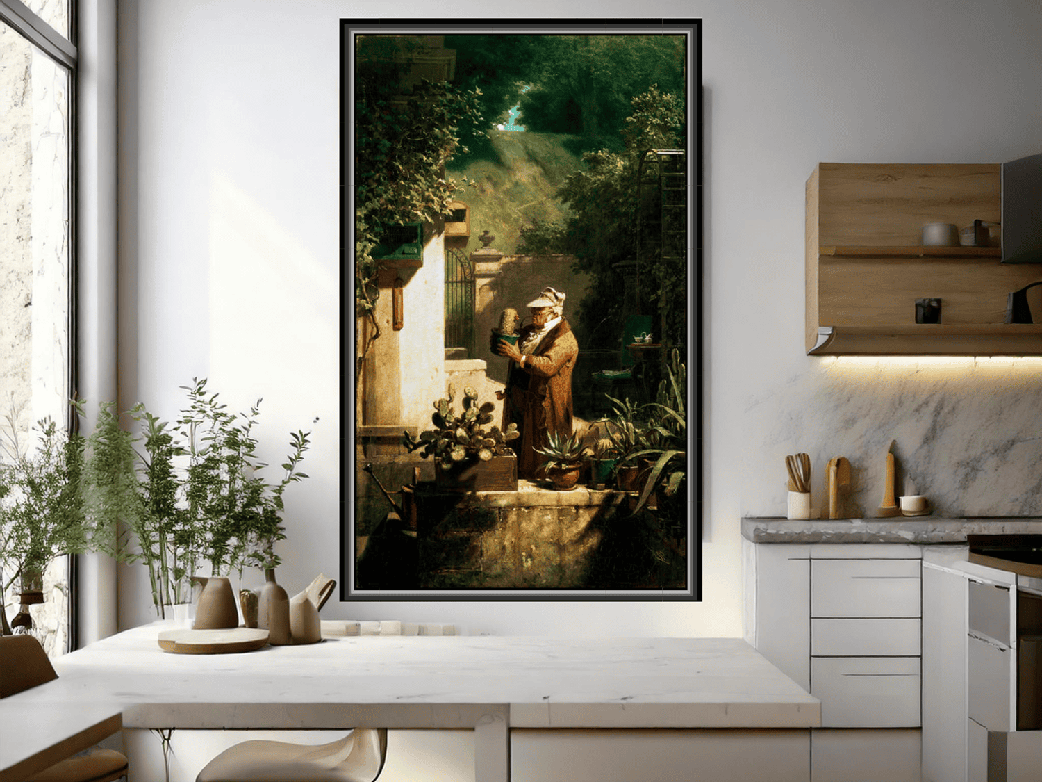 Der Pfarrer als Kaktusliebhaber | Carl Spitzweg