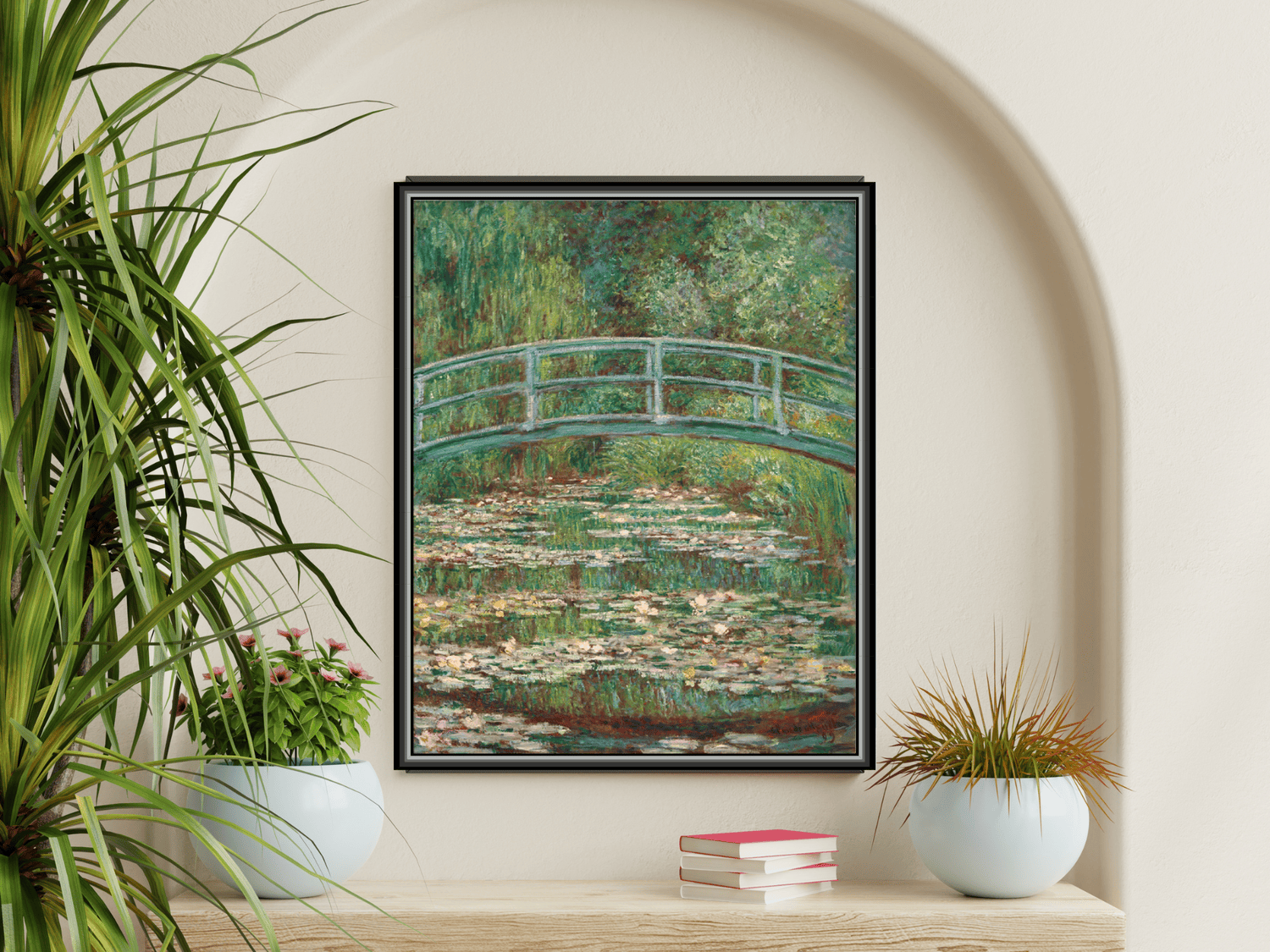 Der Seerosenteich, Brücke über einen Seerosenteich | Claude Monet