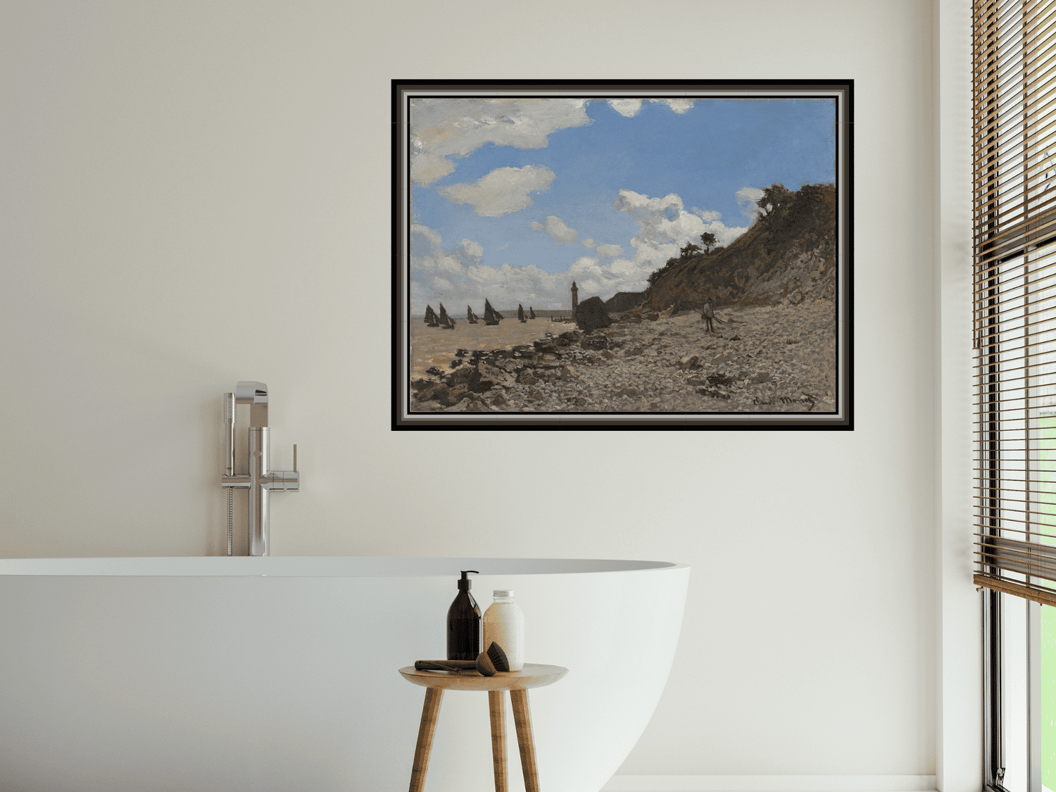 Der Strand von Honfleur | Claude Monet