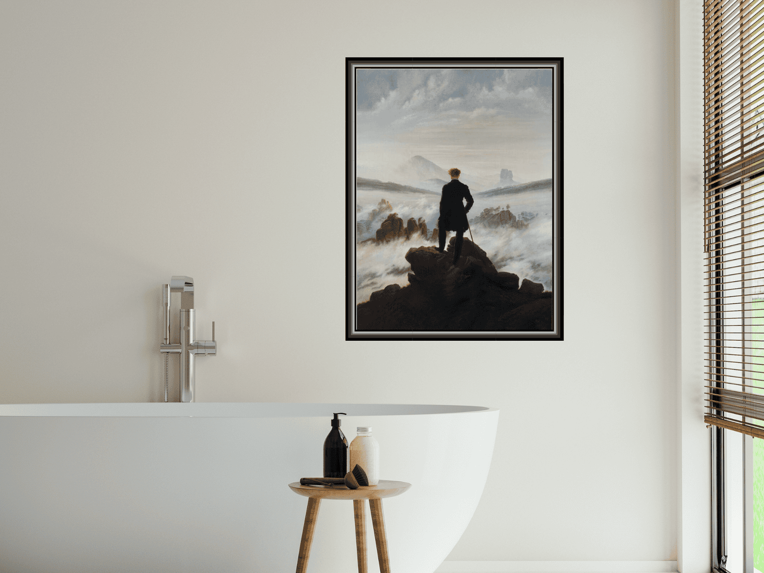 Der Wanderer über dem Nebelmeer | Caspar David Friedrich