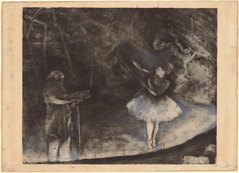 Kunstdruck des Gemäldes Der Ballettmeister von Edgar Degas, handgefertigt in Deutschland