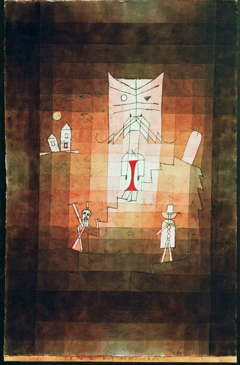 Kunstdruck „Der Berg der heiligen Katze“ von Paul Klee

