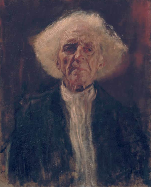 Kunstdruck von „Der Blinde“ von Gustav Klimt mit ausdrucksstarker Figurenstudie und charakteristischer Linienführung. In Deutschland von Hand gefertigt, als Leinwand oder Poster erhältlich.