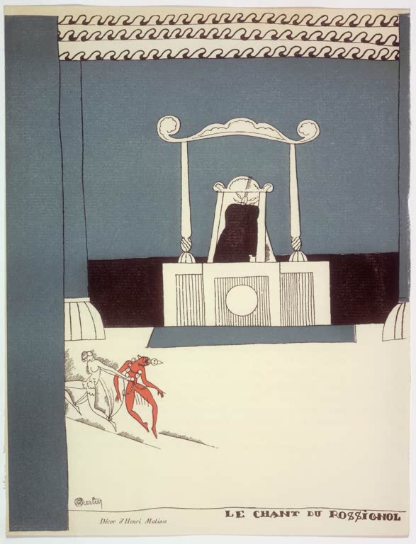 Kunstdruck des Gemäldes „Der Gesang der Nachtigall“ von Henri Matisse – hochwertiger Kunstdruck, wahlweise auf Leinwand oder als Poster erhältlich.