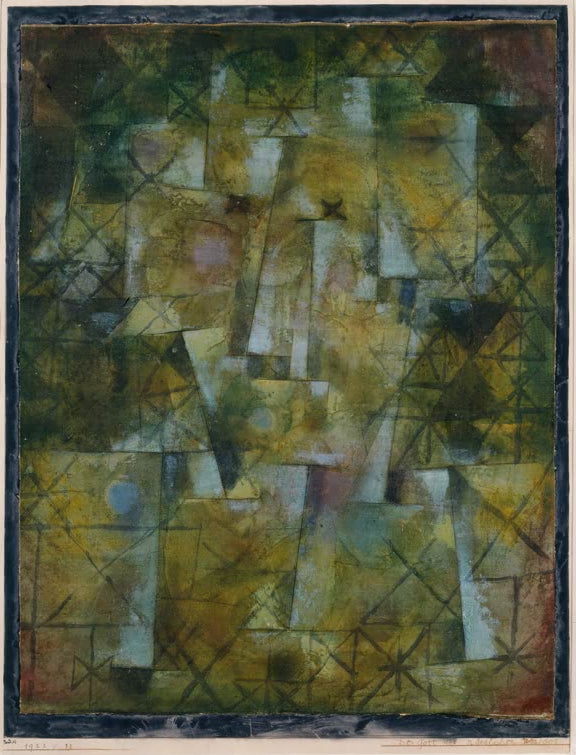 Kunstdruck „Der Gott des nördlichen Waldes“ von Paul Klee