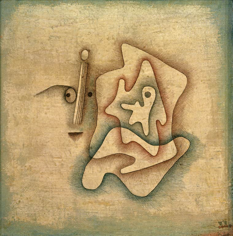 Kunstdruck „Der Hörende“ von Paul Klee, handgefertigt in Deutschland