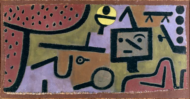 Kunstdruck „Der Nachlass des Artisten“ von Paul Klee, handgefertigt in Deutschland