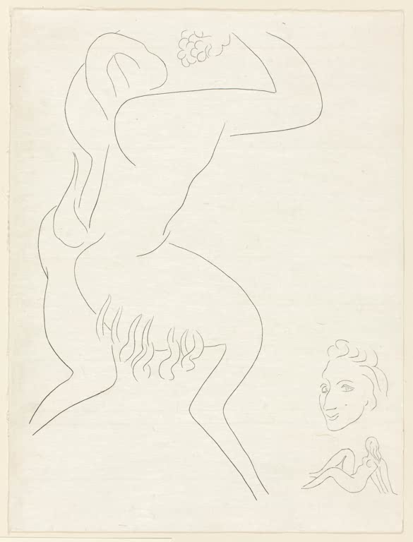 Kunstdruck „Der Nachmittag eines Fauns: Der Faun IV“ von Henri Matisse, handgefertigt in Deutschland
