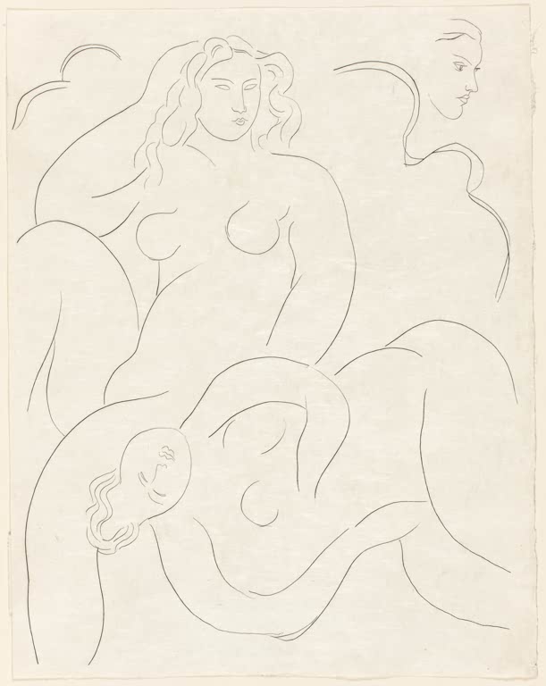 Kunstdruck „Der Nachmittag eines Fauns: Ätude Blatt 14 aus Poesies de Mallarmé“ von Henri Matisse, handgefertigt in Deutschland
