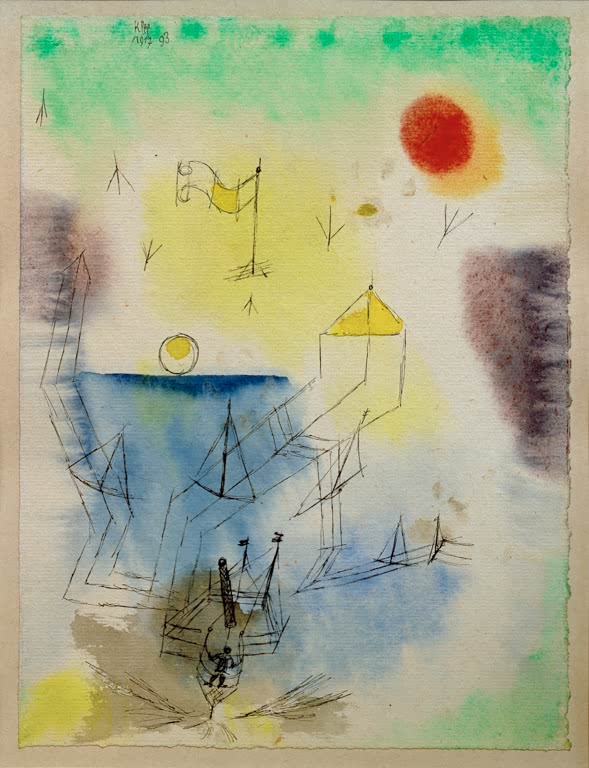  Kunstdruck „Der Neuland Seefahrer tritt die Reise an“ von Paul Klee