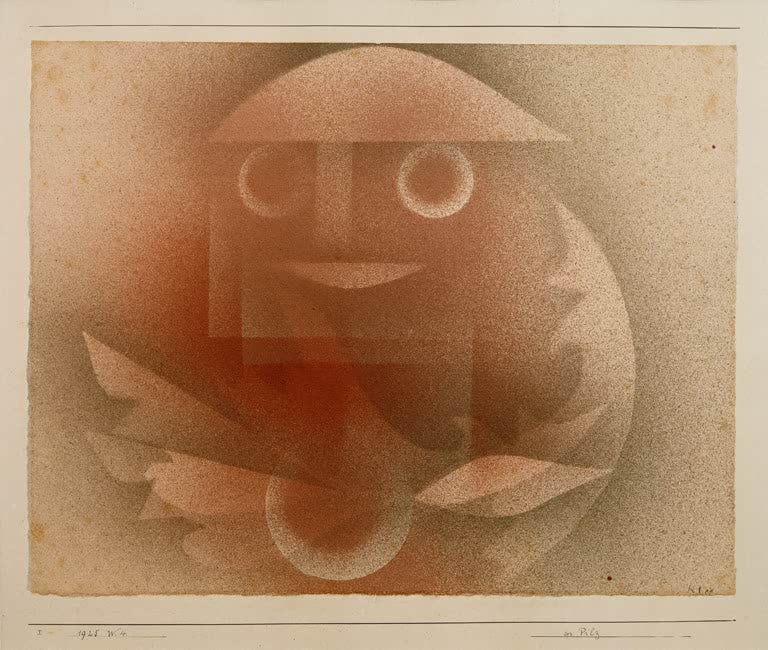 Kunstdruck „Der Pilz“ von Paul Klee, handgefertigt in Deutschland